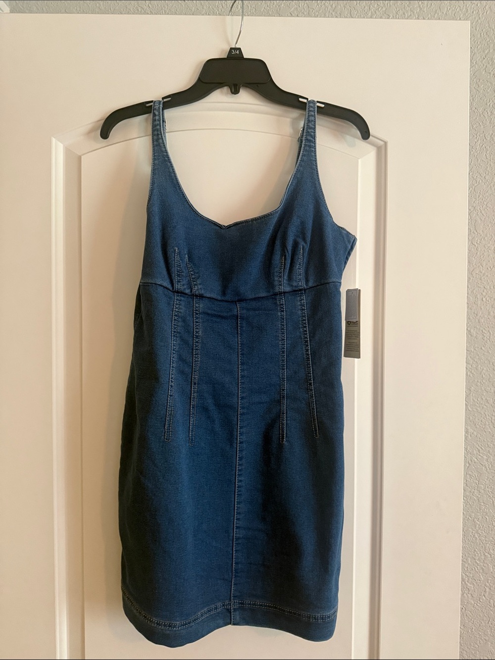 No Boundaries Dark Blue Denim Mini Dress
